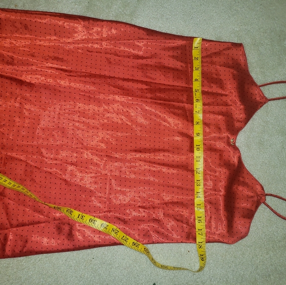 Silky red polka dot slip - Picture 5 of 6